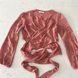 Flynn Skye That’s a wrap crop top